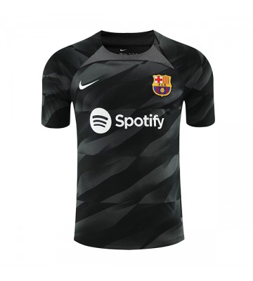 Lacne Muži Futbalové dres Barcelona Brankarsky  2023-24 Krátky Rukáv - Preč